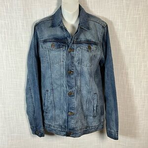 JMOJO Denim Jacket Size S  Four Pockets outside Two Inside